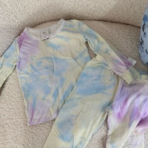Esme pajama tie dye “Mia” embroidered